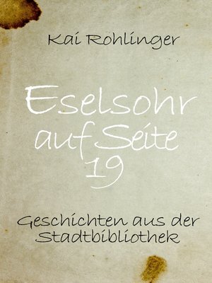 cover image of Eselsohr auf Seite 19